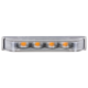 Van Master VMGLED4GA 9-30V R65 IP69K Slim 4 LED Amber Grill Warning Light PN: VMGLED4GA